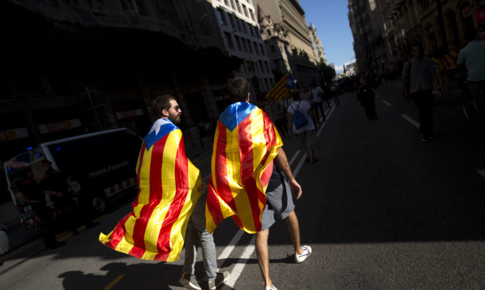 Katalonijoje kilo įtampa prieš spalio 1 dieną organizuojamą referendumą