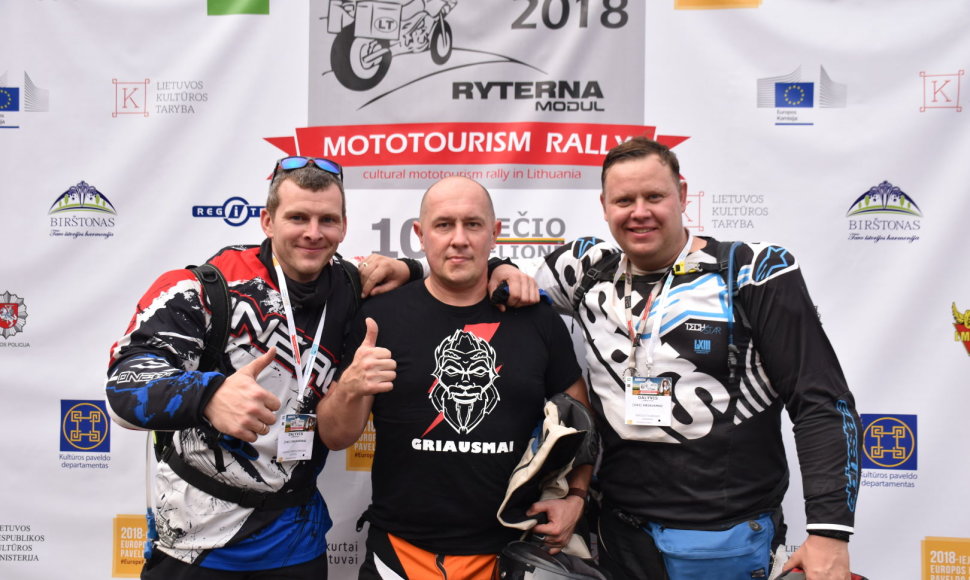 Birštone  finišavo „Mototourism rally 100-mečio kelionė“