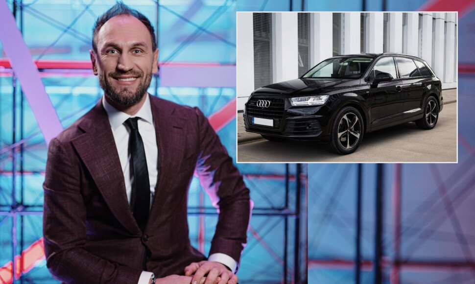 Evaldas Venskutonis ir jo parduodamas automobilis