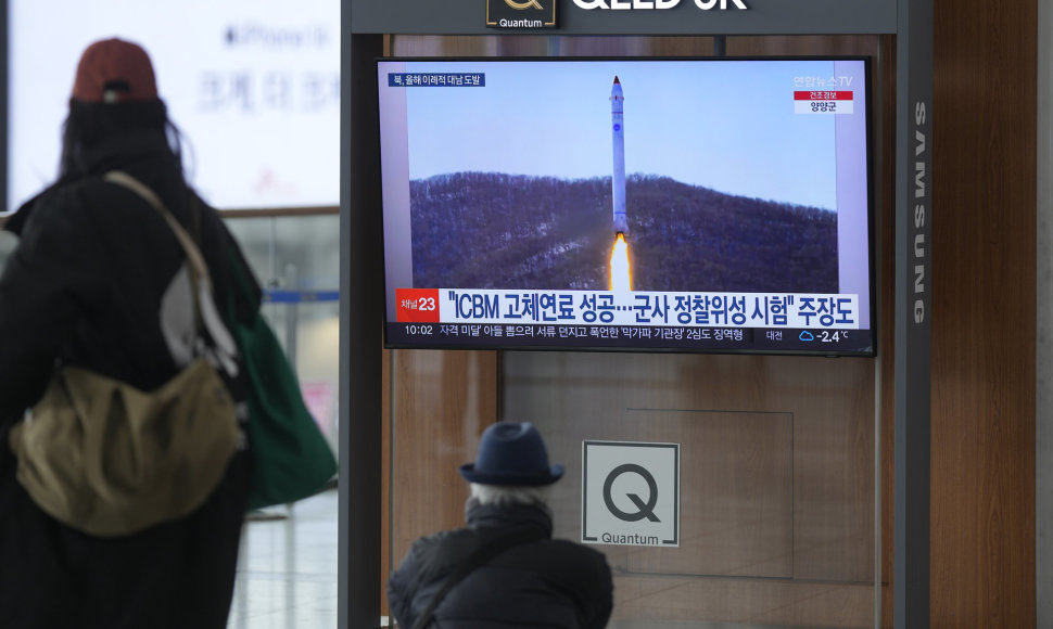 Šiaurės Korėja paleido dar vieną raketą