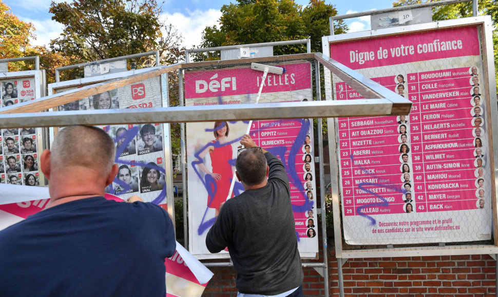 Rinkimų plakatai Belgijoje