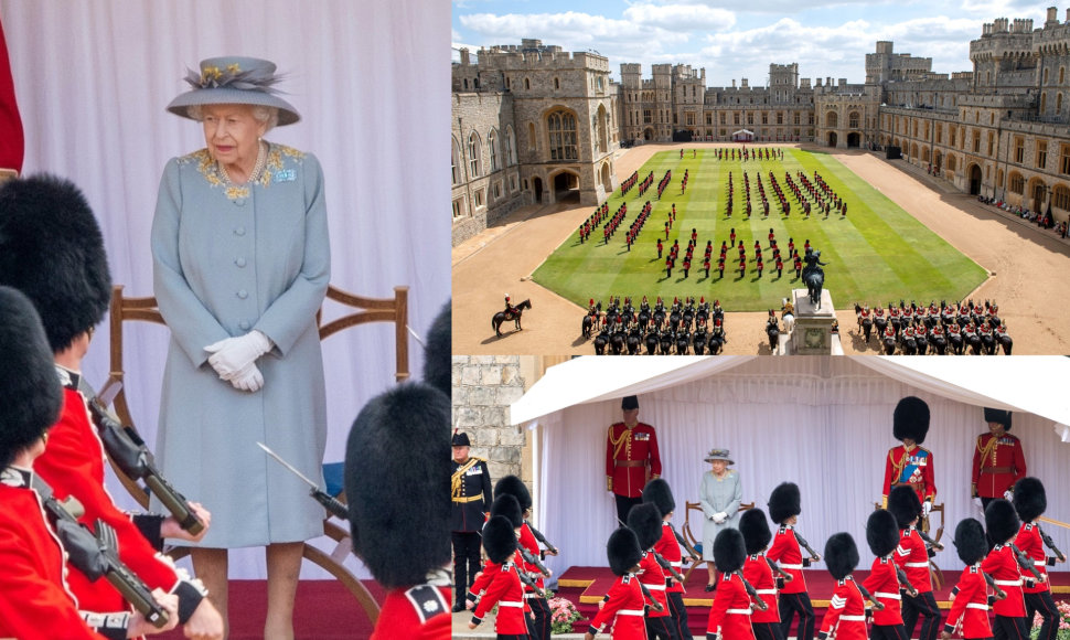 Vėliavos pagerbimo paradu pažymėtas karalienės Elizabeth II 95-asis gimtadienis