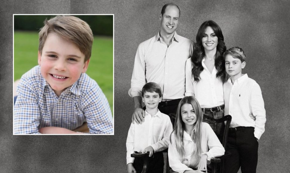 Velso princas Williamas ir princesė Catherine su vaikais