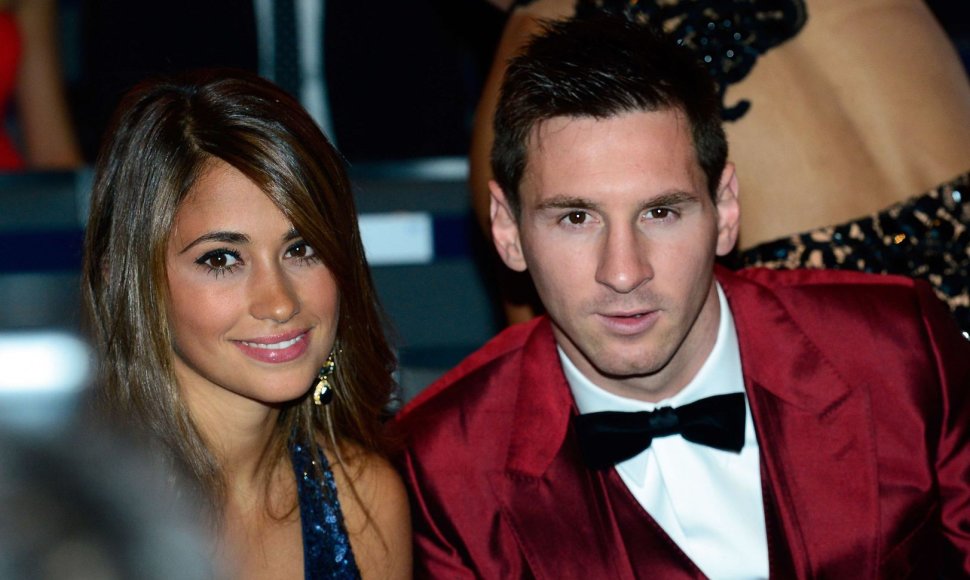 Lionelis Messi ir Antonella Roccuzzo