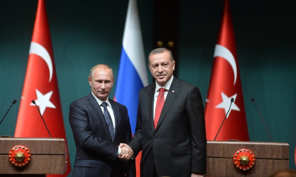 Vladimiras Putinas ir Recepas Tayyipas Erdoganas