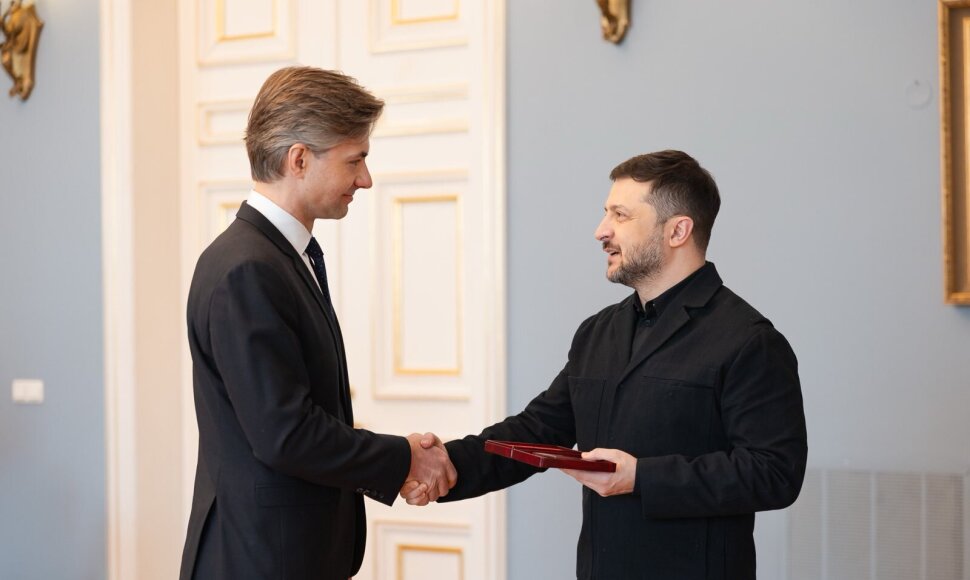 K. Budriui įteiktas Ukrainos valstybės apdovanojimas