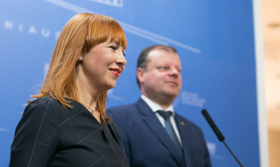 Jurgita Petrauskienė ir Saulius Skvernelis