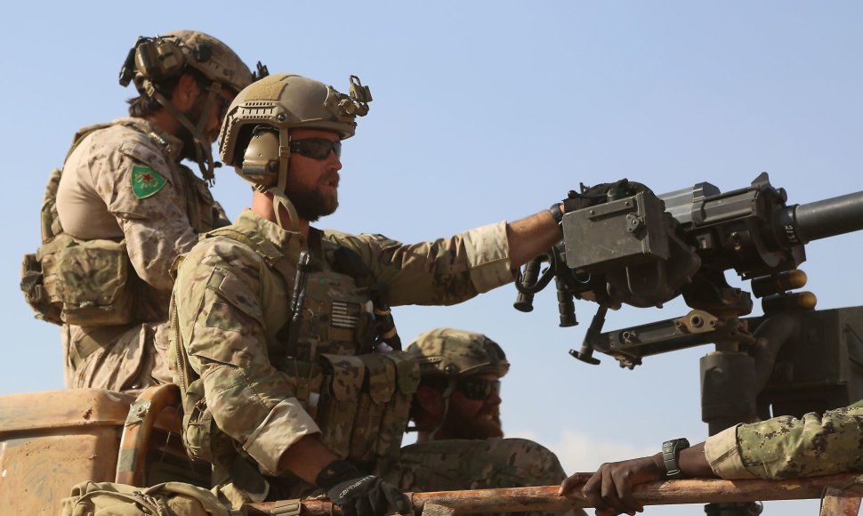 JAV specialiųjų pajėgų kariai Sirijoje, prie Rakos