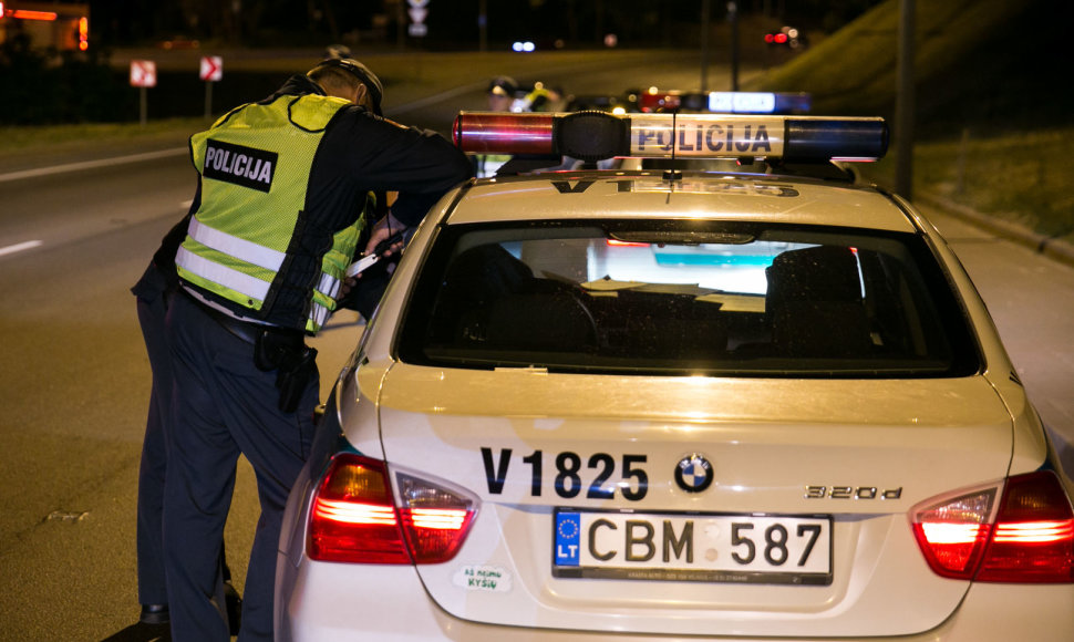 Naktinis policijos reidas Vilniuje