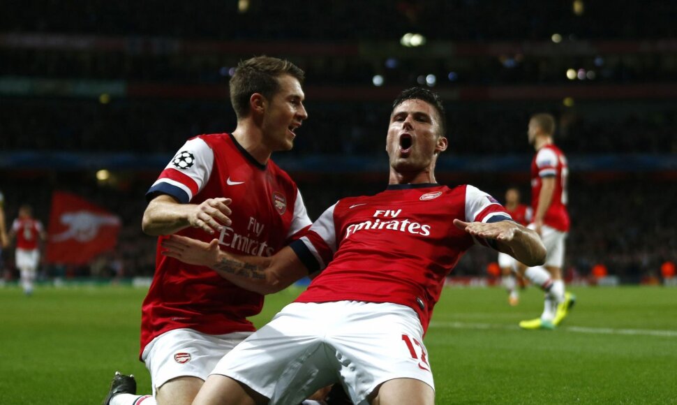 Aaronas Ramsey ir Olivier Giroud
