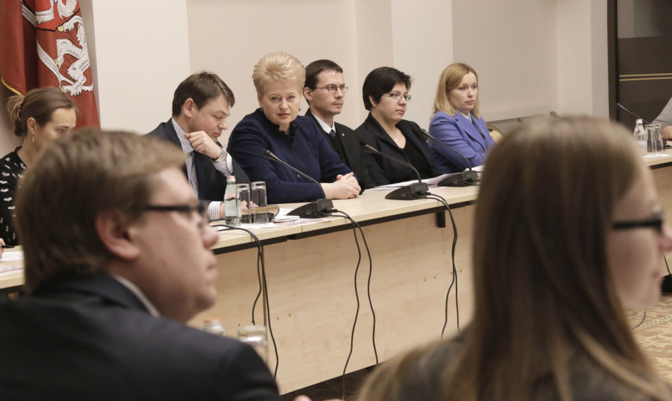 Prezidentė Dalia Grybauskaitė susitiko su investuotojais