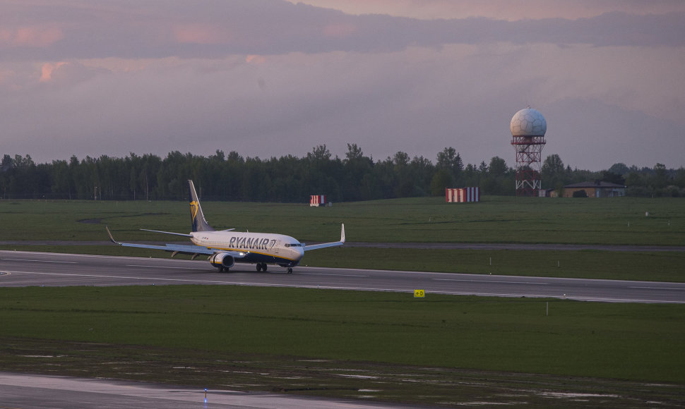 Grįžo „Ryanair“ lėktuvas iš Minsko