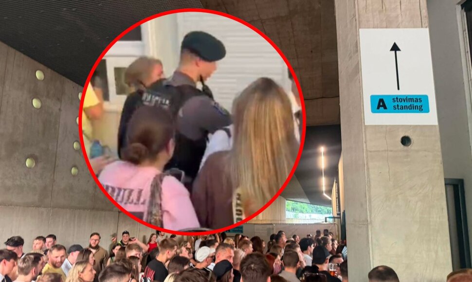 Žmonių minios Pitbull koncerte Kaune