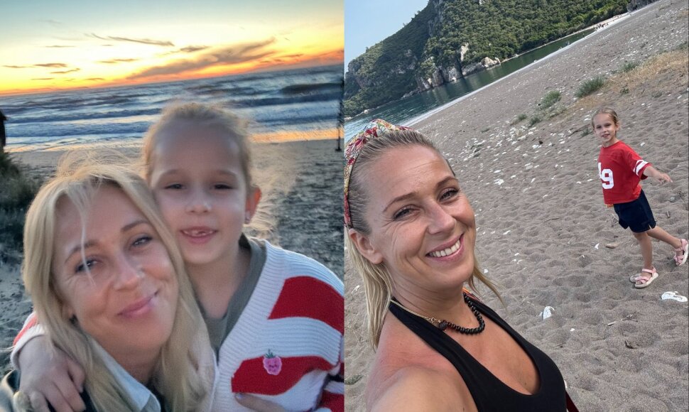 Ineta Stasiulytė su dukra Frėja