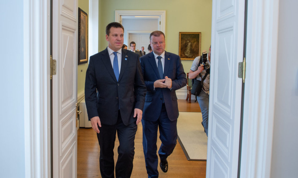 S. Skvernelis susitiko su Estijos Respublikos Ministru Pirmininku Jüri Ratas