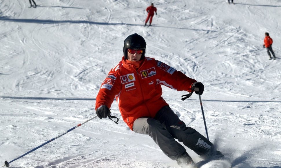 Michaelis Schumacheris Italijos kurorte 2005-ųjų sausį