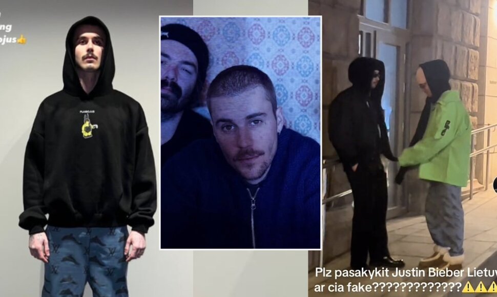 Justinas Bieberis ir į jį panašus asmuo