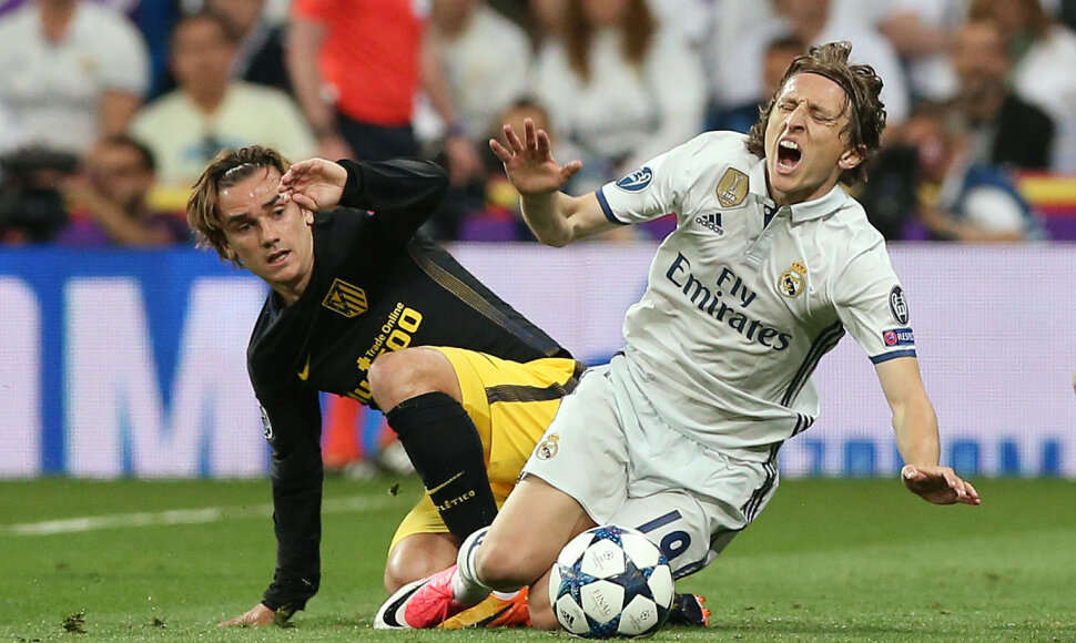 Antoine'as Griezmannas ir Luka Modričius