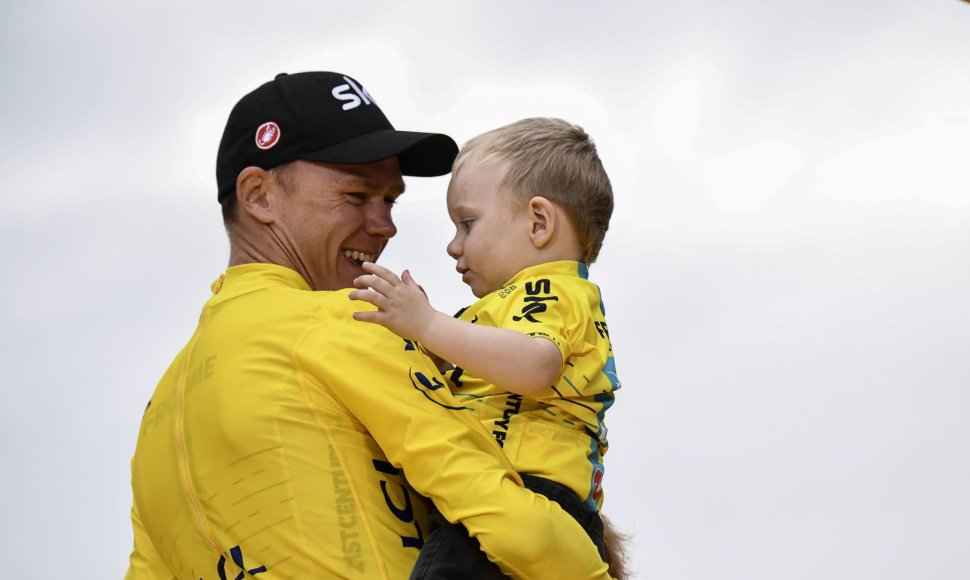 Chrisas Froome'as triumfavo „Tour de France“ dviračių lenktynėse.