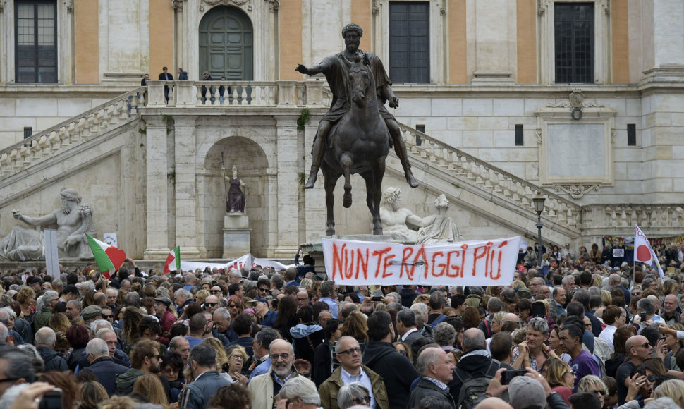 Protestas Romoje