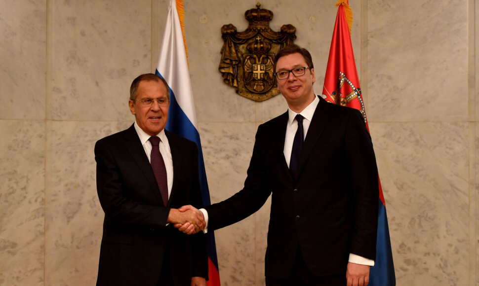 Sergejus Lavrovas ir Aleksandras Vučičius
