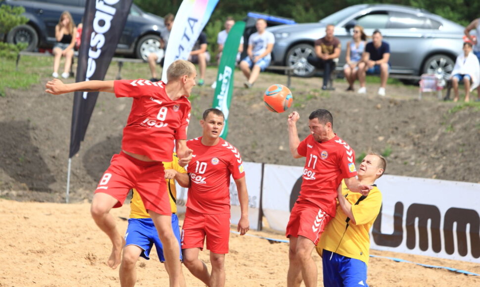 Paplūdimio futbolo čempionato varžybos Kupi&scaron;kyje