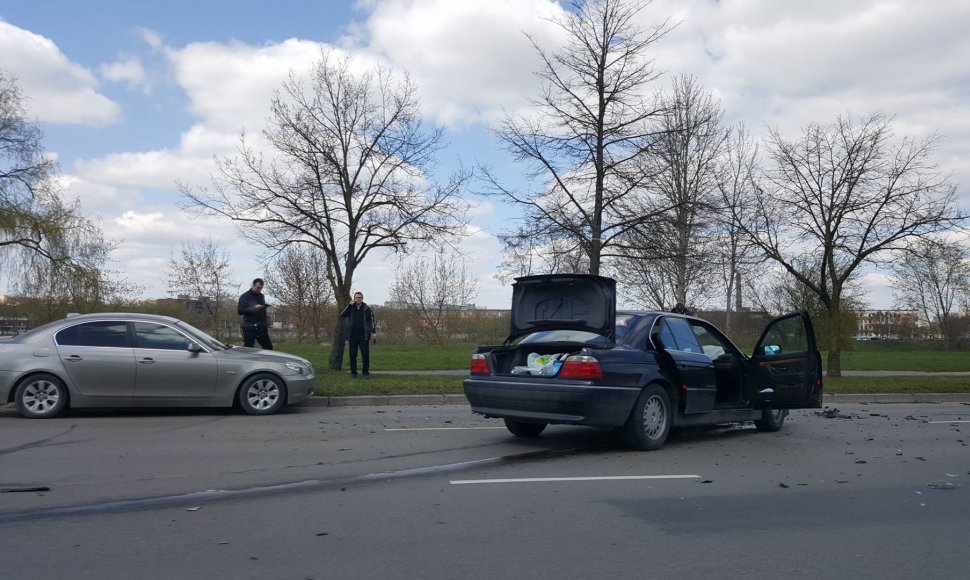 Kaune susidūrė du BMW