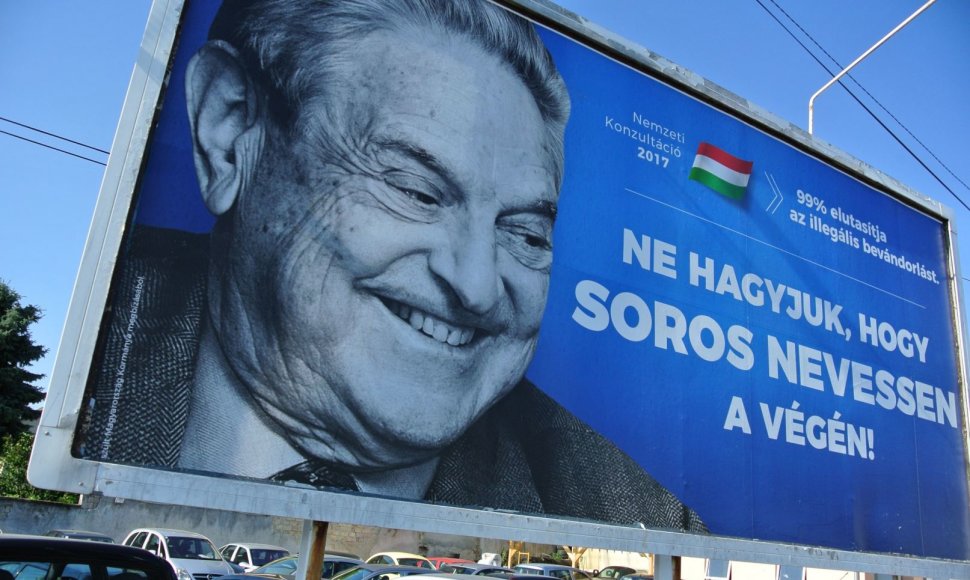 Prieš George'ą Sorosą nukreipta reklaminė kampanija Vengrijoje