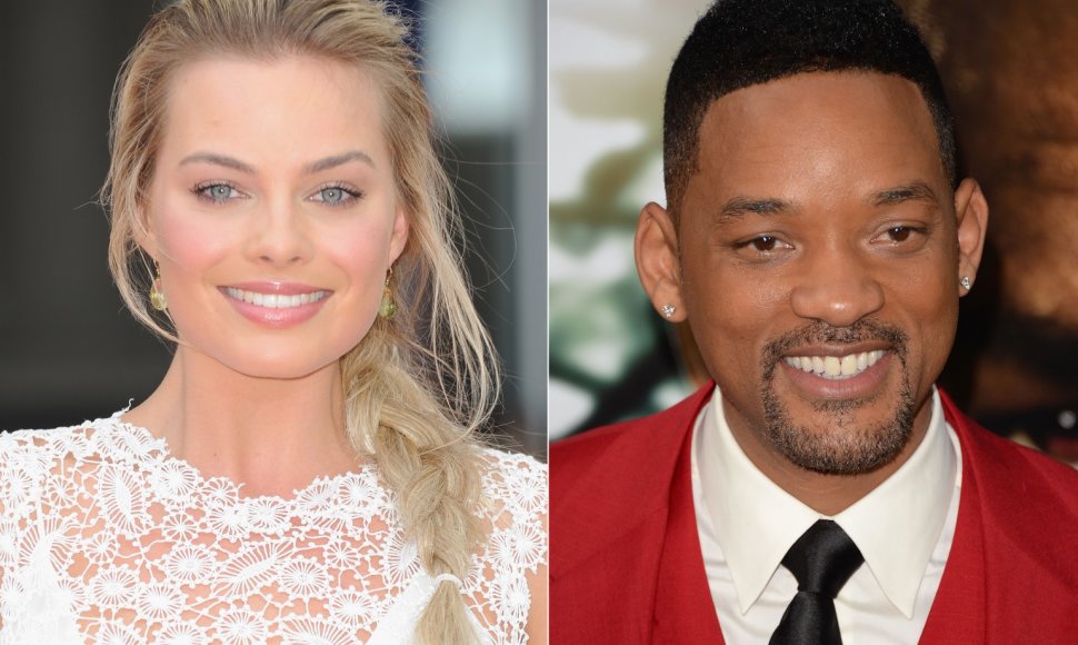 Margot Robbie ir Willas Smithas