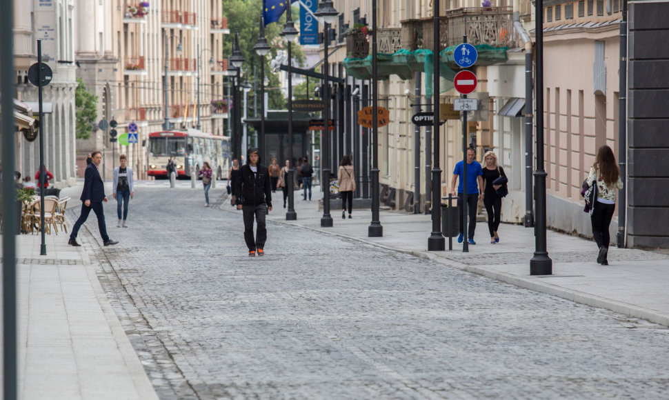 Atidarytas eismas Vilniaus gatvėje