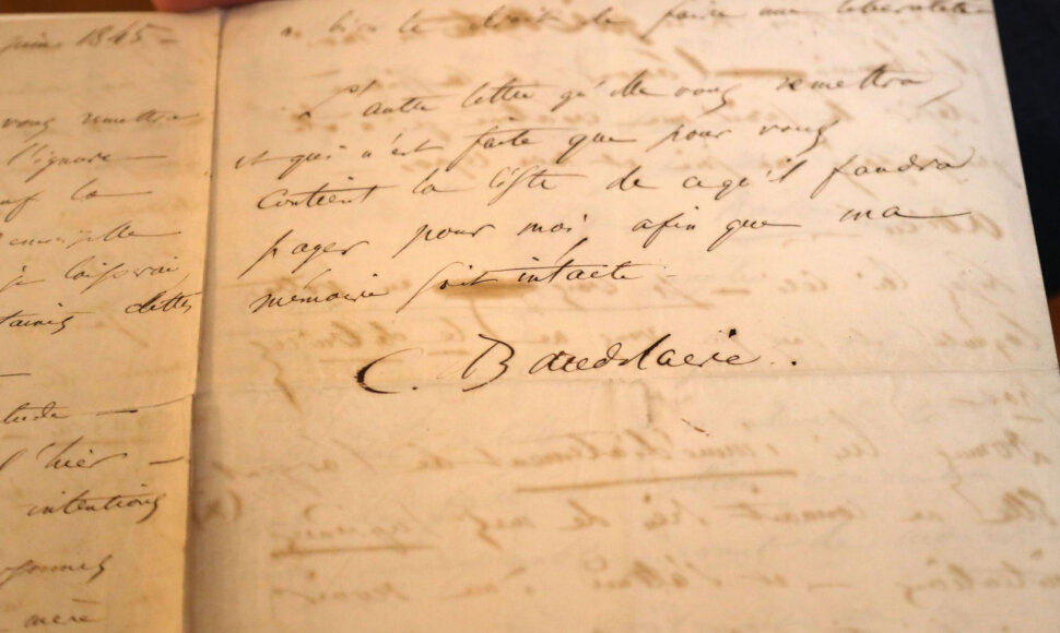 Prancūzų poeto Charles'io Baudelaire'o laiškas