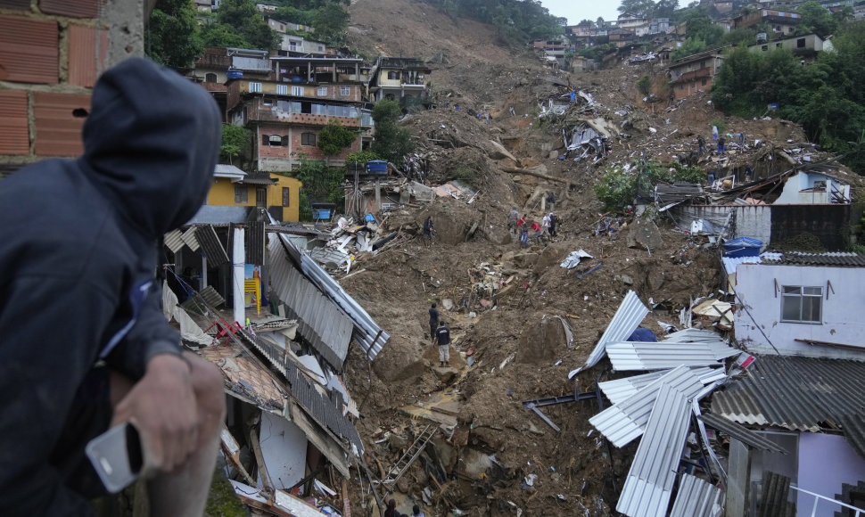 Brazilijoje potvynių ir nuošliaužų aukų padaugėjo iki 117