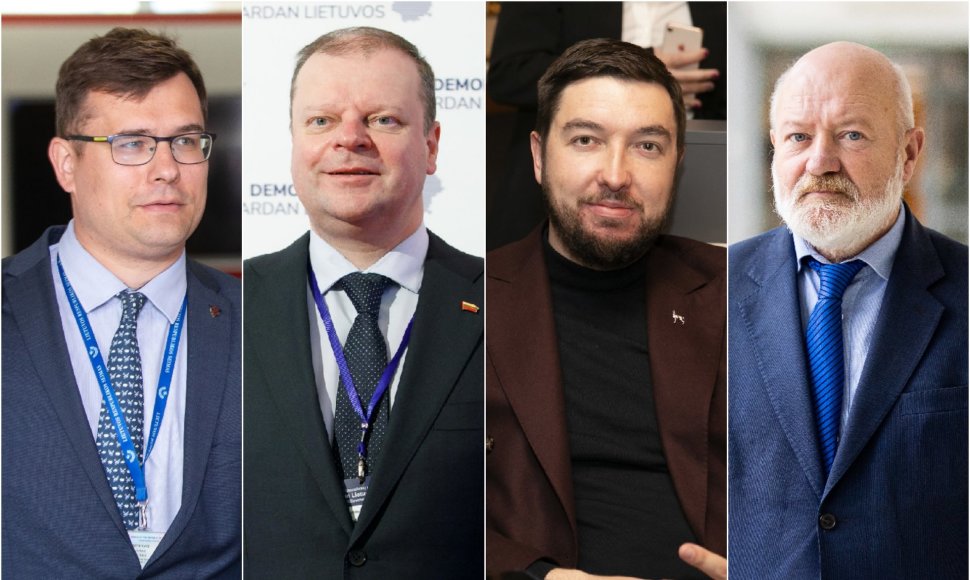 Laurynas Kasčiūnas, Saulius Skvernelis, Vytautas Mitalas ir Eugenijus Gentvilas