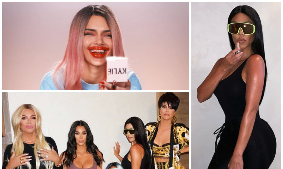 Kardashianų ir Jennerių klano moterys, įsikūnijusios viena į kitą