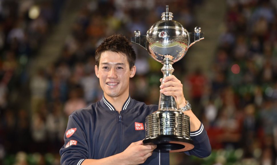 Kei Nishikoris antrą kartą laimėjo turnyrą Japonijoje