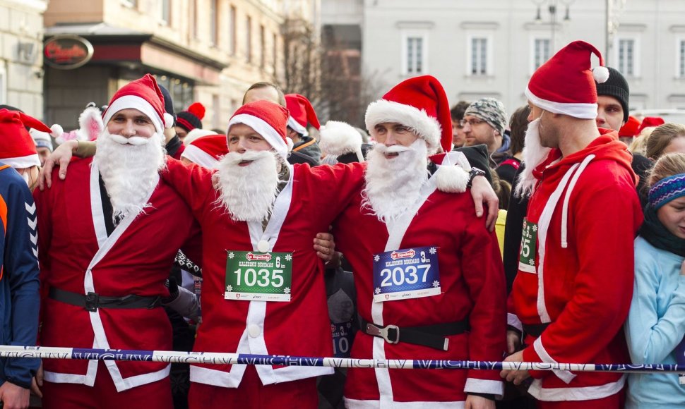 Vilniaus gatvėse – kalėdinis bėgimas