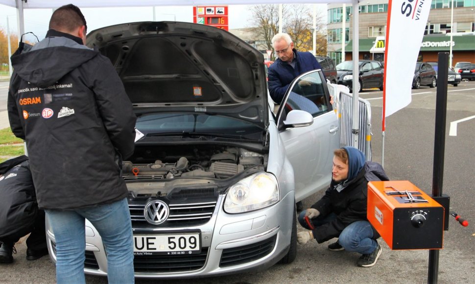 Automobilių tikrinimo kampanija „Nustebink žiemą!“