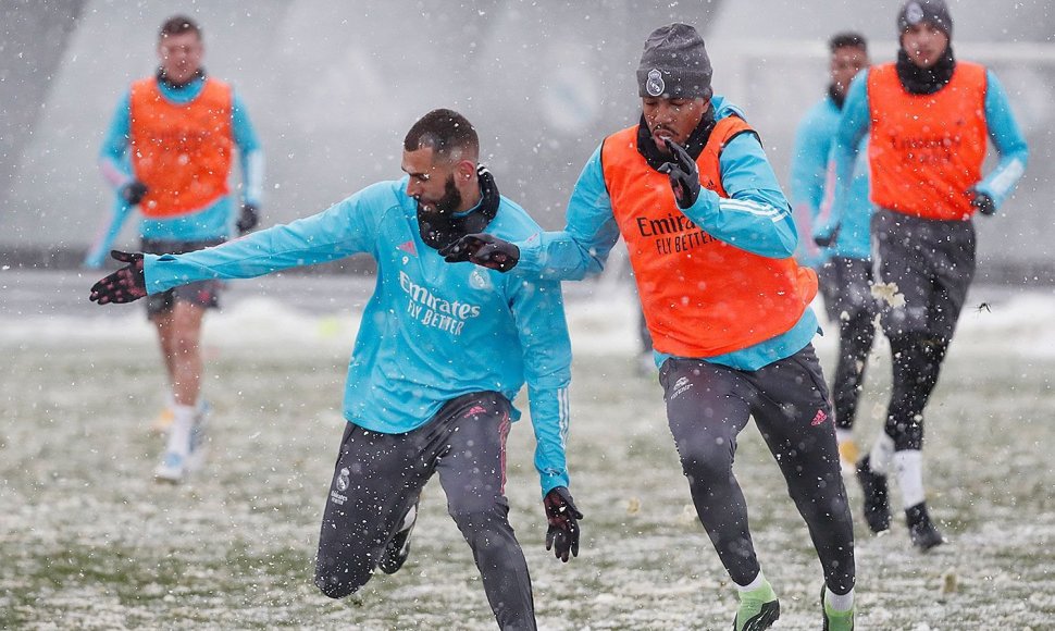 Madrido „Real“ futbolininkų treniruotė