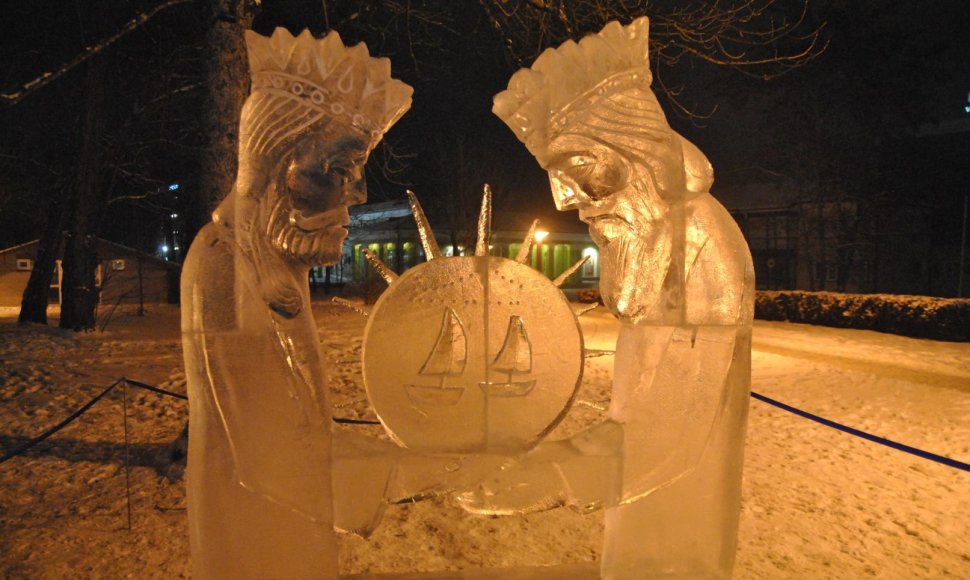 Druskininkuose – ledo skulptūrų ekspozicija