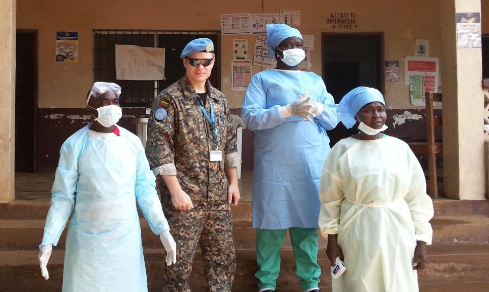 Liberiją, kurioje šiuo metu misiją atlieka M.Taraškevičius, siaučia Ebolos virusas.