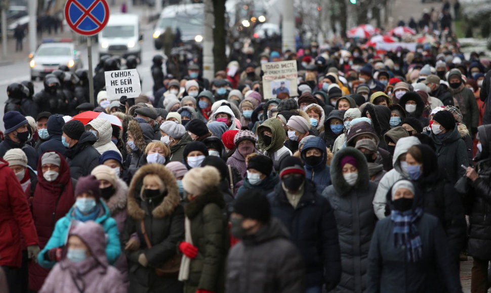 Protestuotojai Minske/Asociatyvinė nuotr.