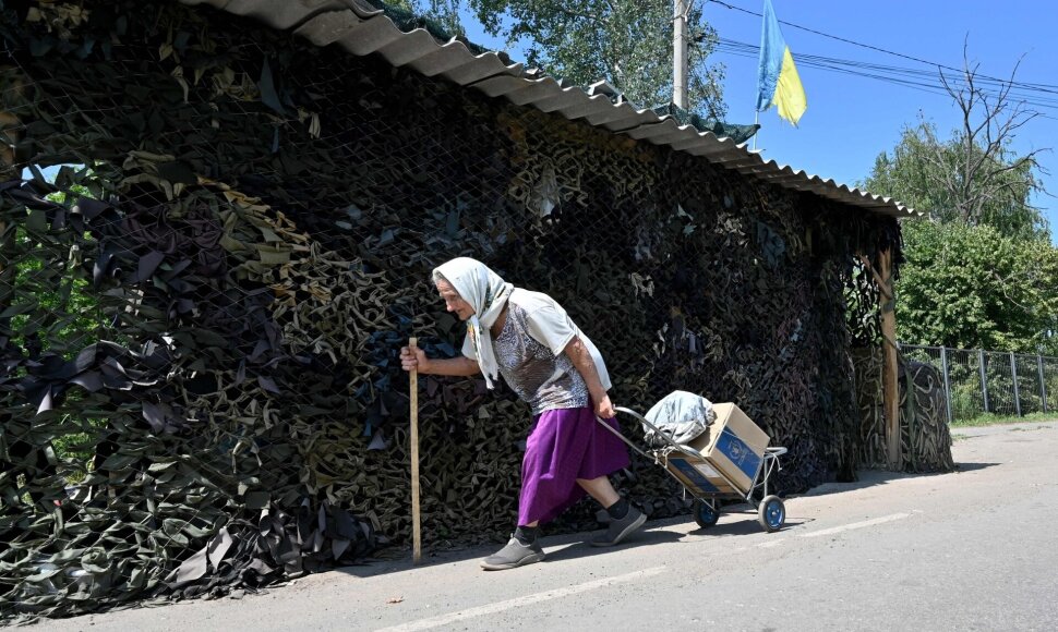 Ukrainietė / SERGEY BOBOK / AFP