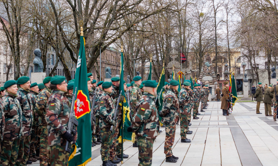 Šaulių vėliavos perdavimo ceremonija