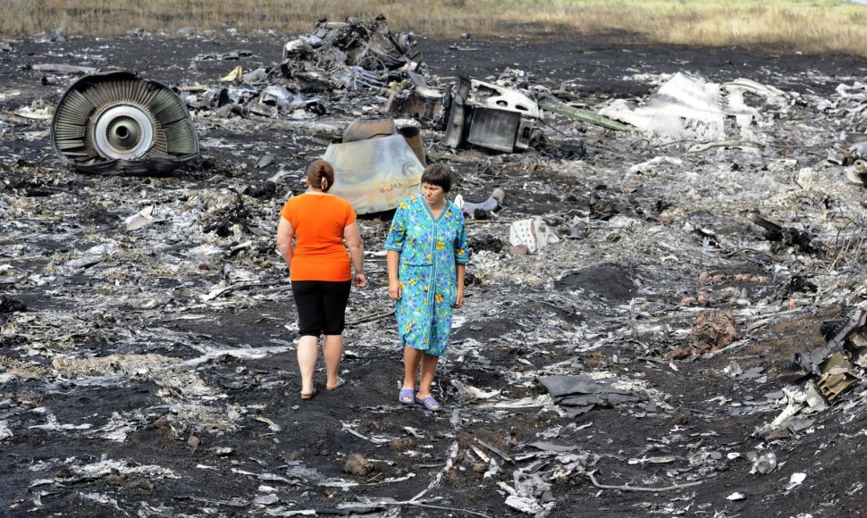 Malaizijos lėktuvo „Boeing 777“ katastrofos vieta rytų Ukrainoje