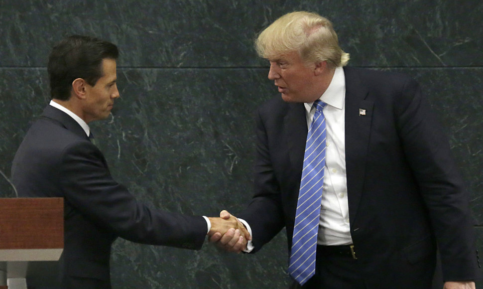 Enrique Pena Nieto ir Donaldas Trumpas