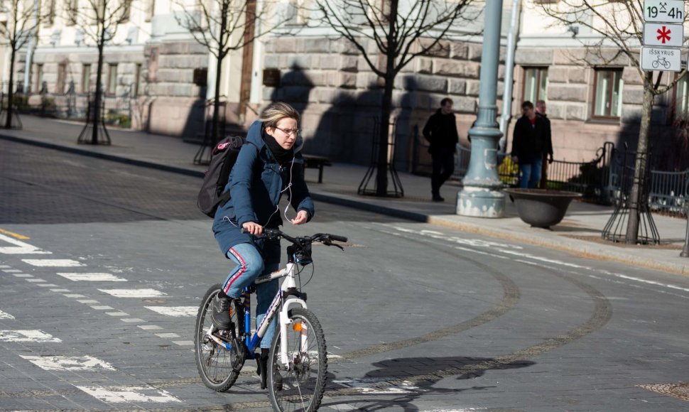 Saulėtas, bet vėsus pavasaris Vilniuje