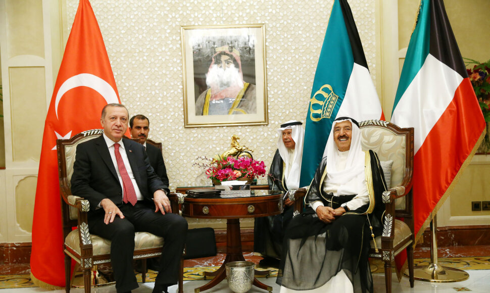 Recepas Tayyipas Erdoganas ir Kuveito emyras Sabahas al Ahmedas al Sabahas