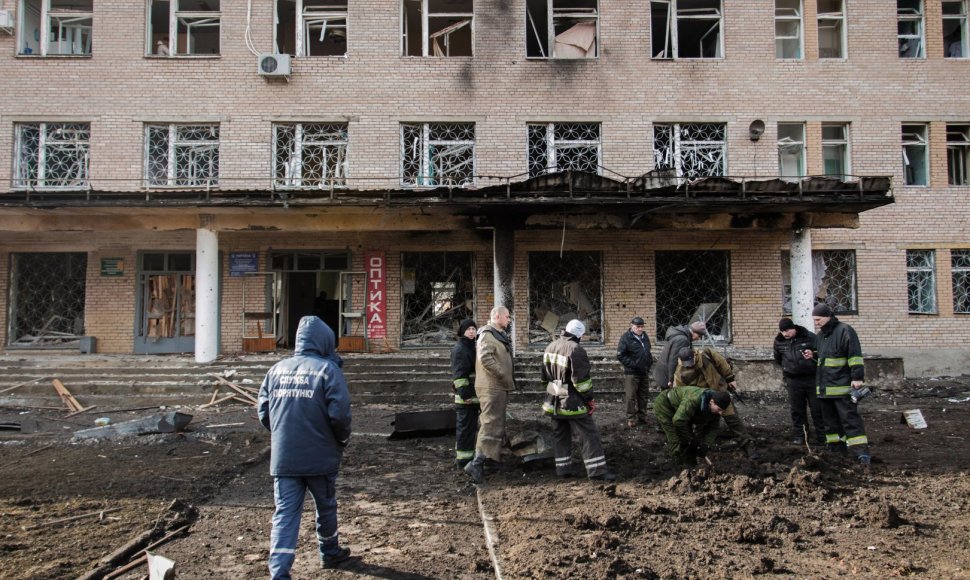 Donecke apšaudyta ligoninė