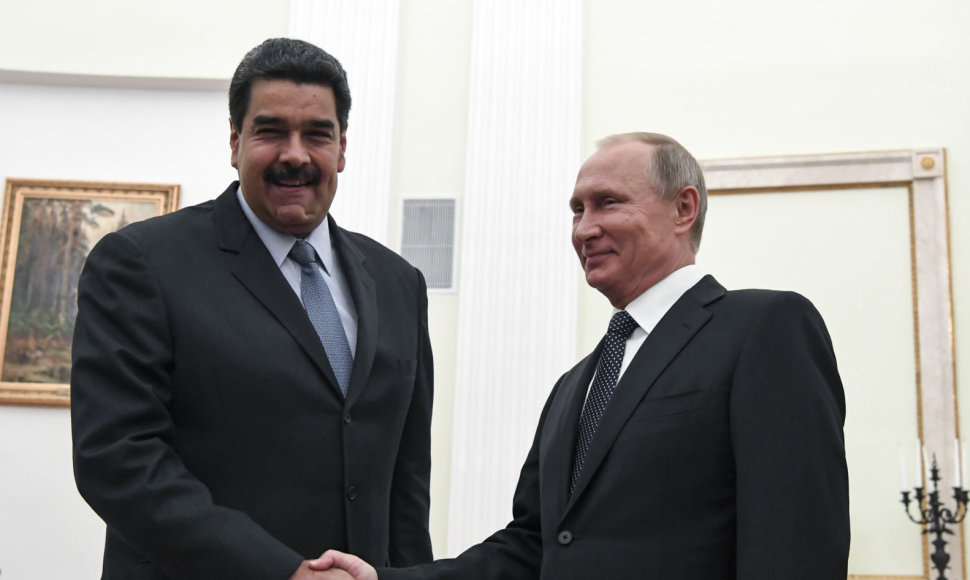 Nicolas Maduro ir Vladimiras Putinas