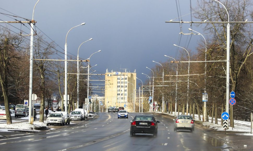 Sekmadienį Vilniuje - balta, balta. Nosis kutena žvarbus vėjas.